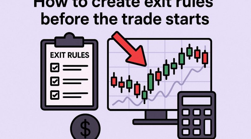 How to create exit rules before the trade starts